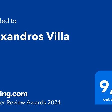 Alexandros Villa Agia Paraskevi  Ngoại thất bức ảnh